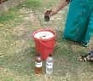 Bhanga & Faridpur Sadar: Women Growers Cultivate BARI Lau-4 (Bottle Gourd) in 10-Liter Plastic Buckets with Stock A & B