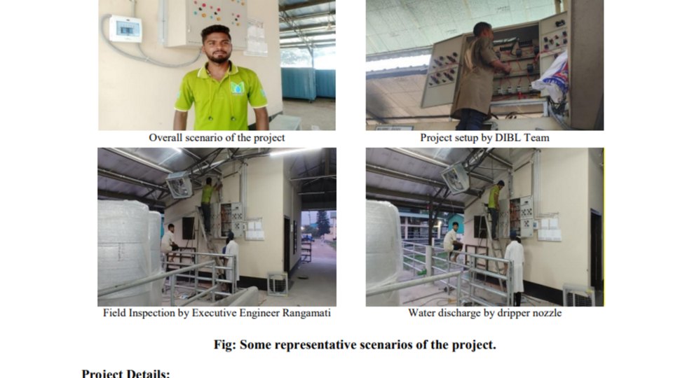BRAC Regional Facility, Bogura: IoT Sensor-Driven Microclimate Fogging Cooling System Engineered by Drip Irrigation BD Ltd.