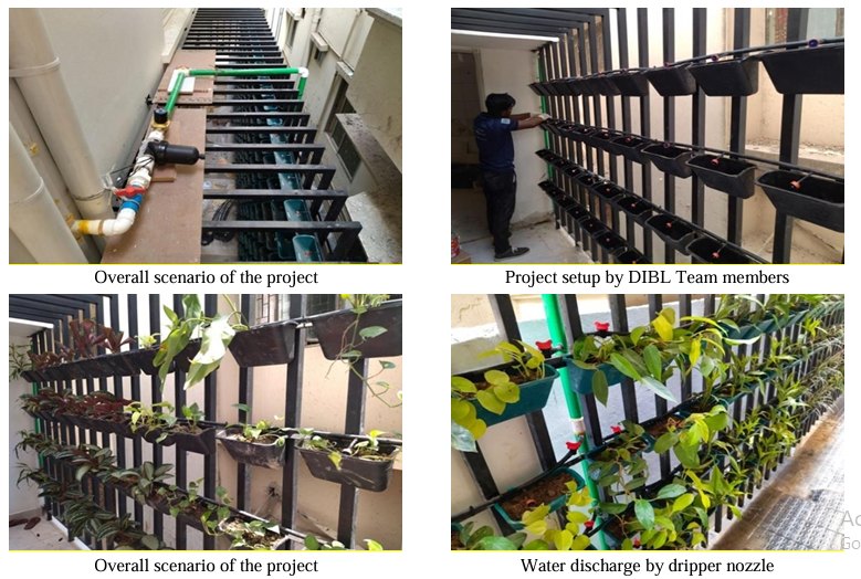 Banani & Purbachal, Dhaka: Biophilic Vertical Green Wall & Atrium Hydroponic Drip System Engineered by DIBL